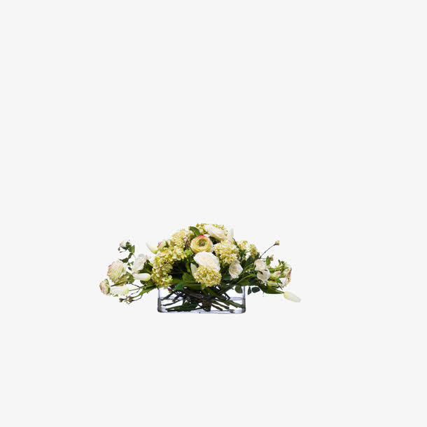 欧美流行插花 绿植物 鲜花软装免抠