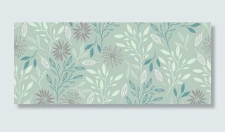 卡通植物手绘线稿底纹banner高清