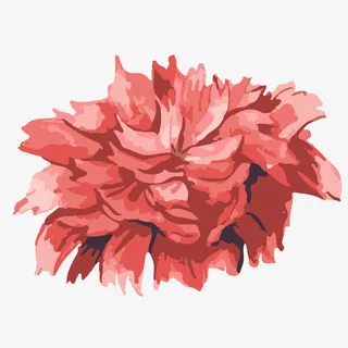 水彩鲜花图案免抠