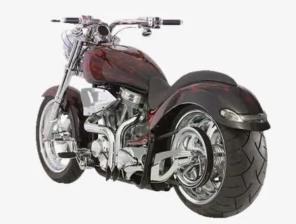 复古炫酷摩托车免抠