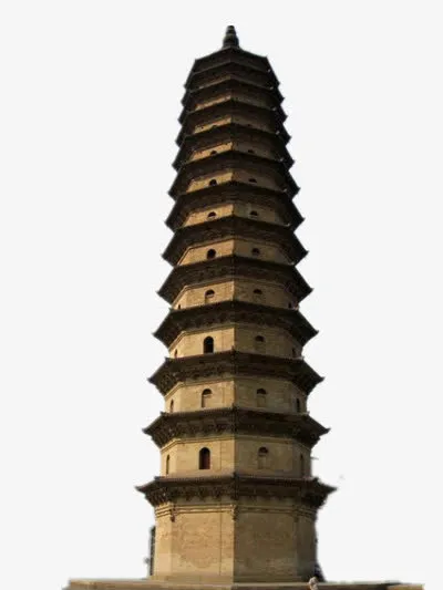 高塔古代建筑免抠