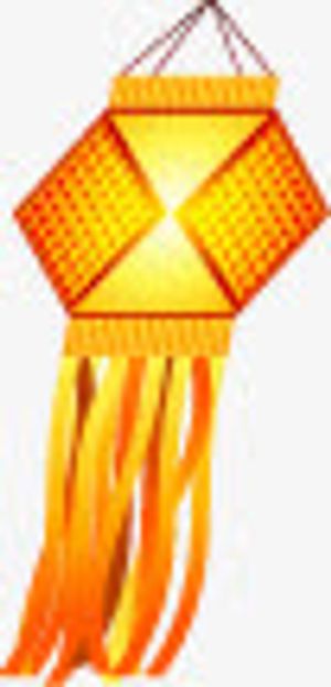 黄色灯笼淘宝元旦首页免抠