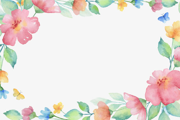 花卉边框免抠