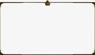 游戏提示 边框 中世纪复古免抠