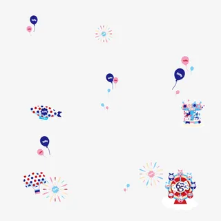 漂浮节日元素免抠