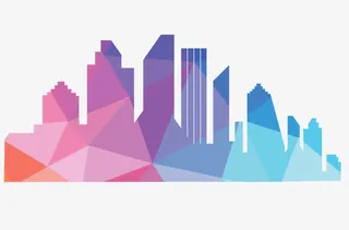 立体几何城市免抠