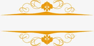 黄色边框素材免抠