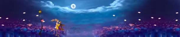 七夕背景海报
