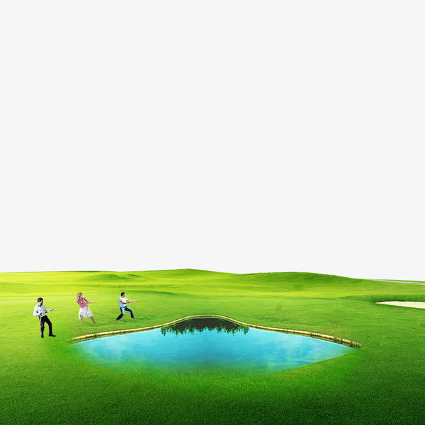 绿色自然风景免抠