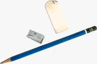 学习用具铅笔橡皮擦免抠