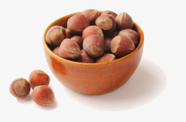 榛子零食坚果实物摄影免抠