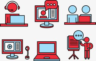 网络直播互动图标免抠