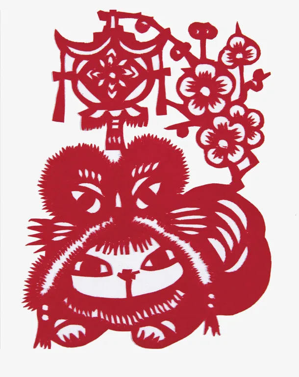 带猫头的孩子免抠