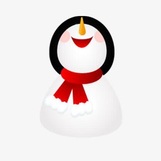 卡通冬天圣诞节雪人元素免抠
