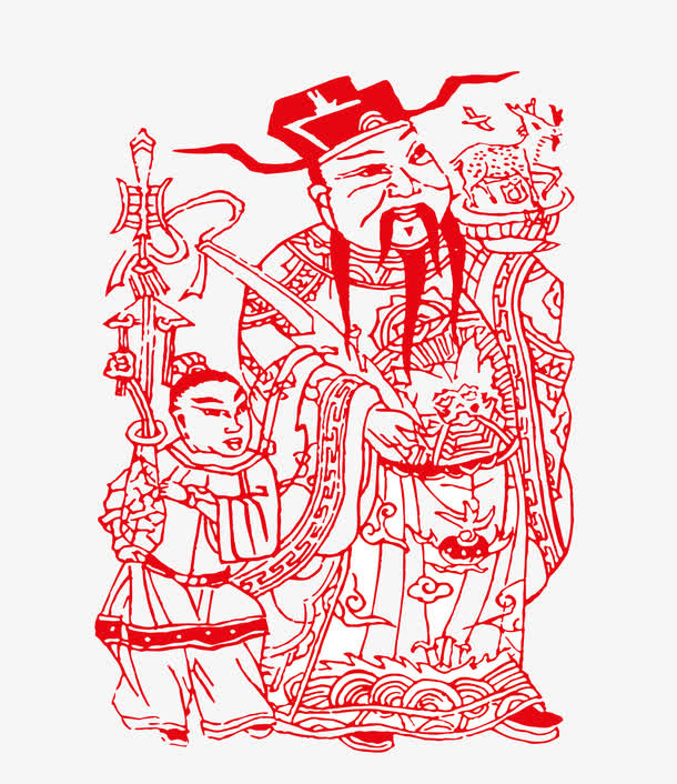 窗纸剪纸免抠