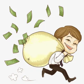 背钞票的人免抠