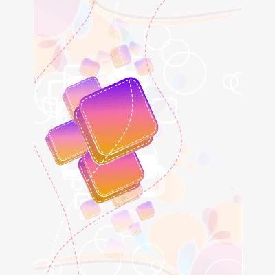 立体方格背景装饰