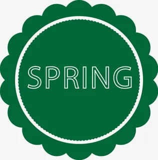 春天艺术字免抠