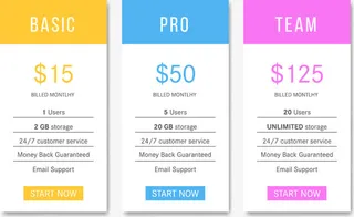 矢量手绘三色收费价签免抠