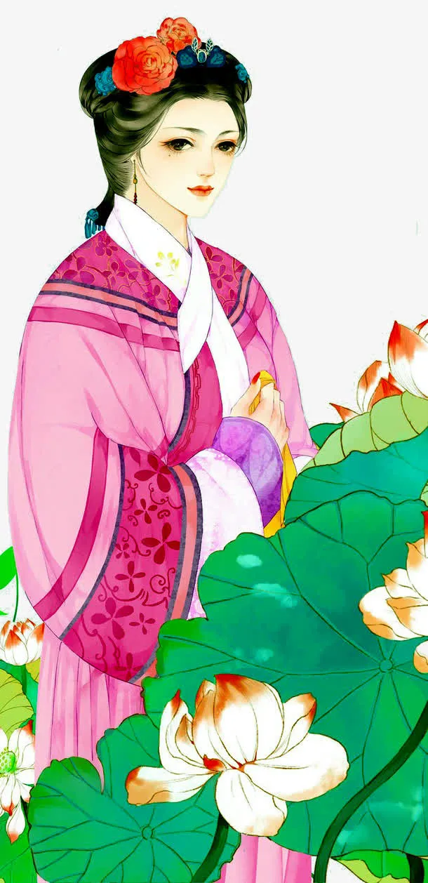 清朝美女免抠