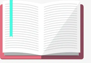 开学季打开的书本免抠