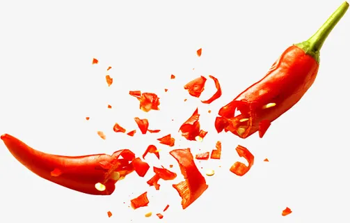 破碎得辣椒,红辣椒,辣椒抠图免抠