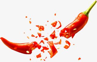 破碎得辣椒,红辣椒,辣椒抠图免抠
