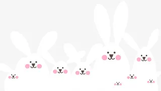 害羞的小白兔免抠