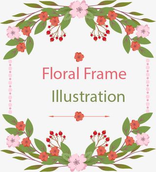 花朵边框插图免抠