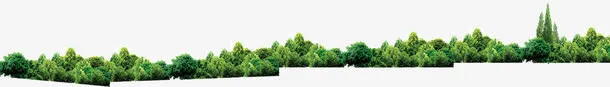 树林远景免抠