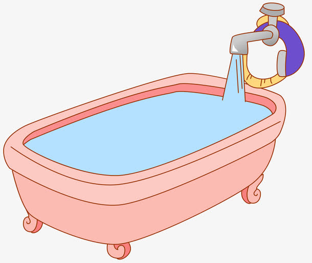 矢量浴盆免抠