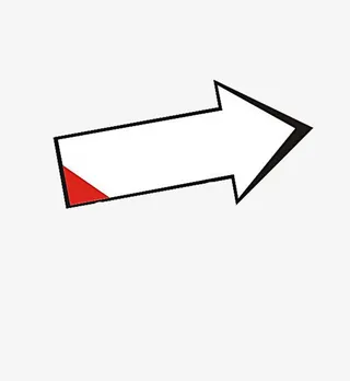 黑色空心箭头免抠