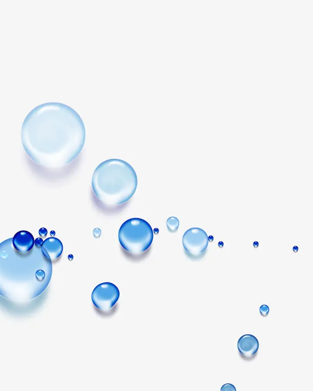 蓝色水滴图片素材免抠