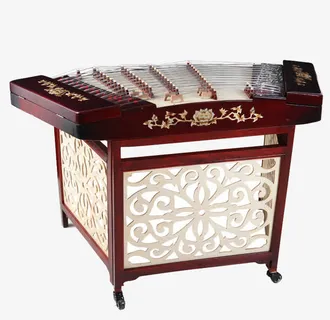 复古风中式乐器扬琴免抠