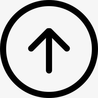 向上箭头的圆形按钮图标免抠