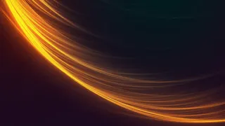 黄色炫彩线条光效免抠