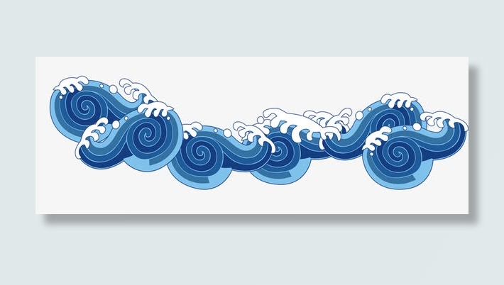 蓝色海浪免抠