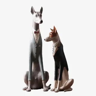 北欧狗时尚摆件免抠