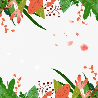 飘落花瓣的花藤免抠