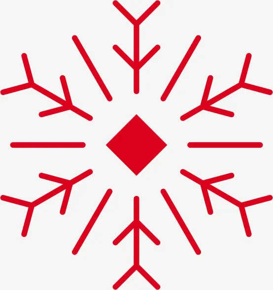 年货节辅助图形雪花免抠