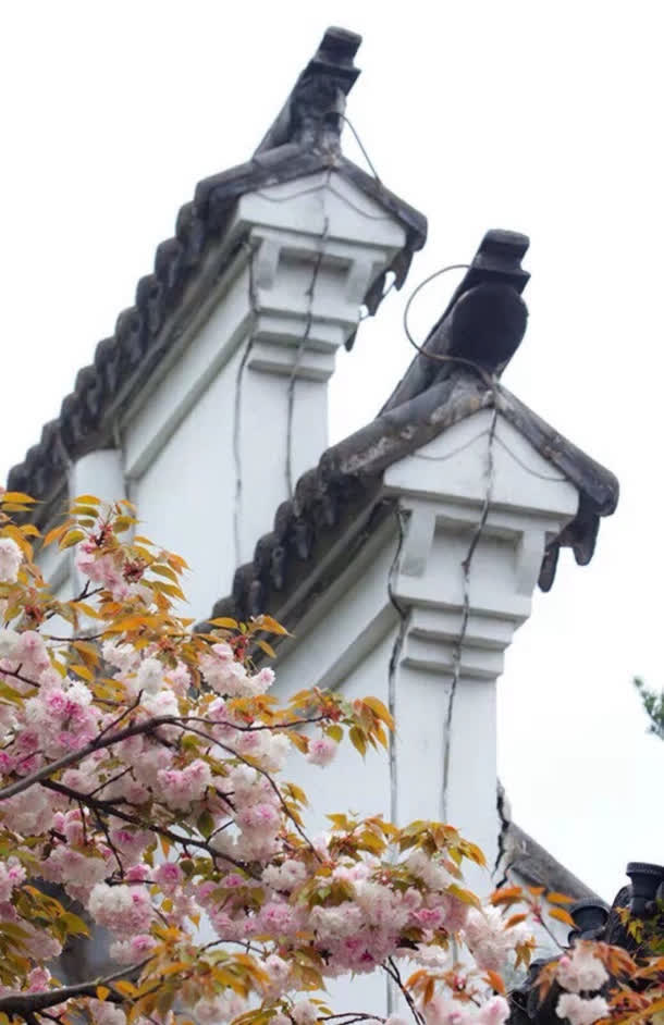 屋檐古代水墨建筑免抠