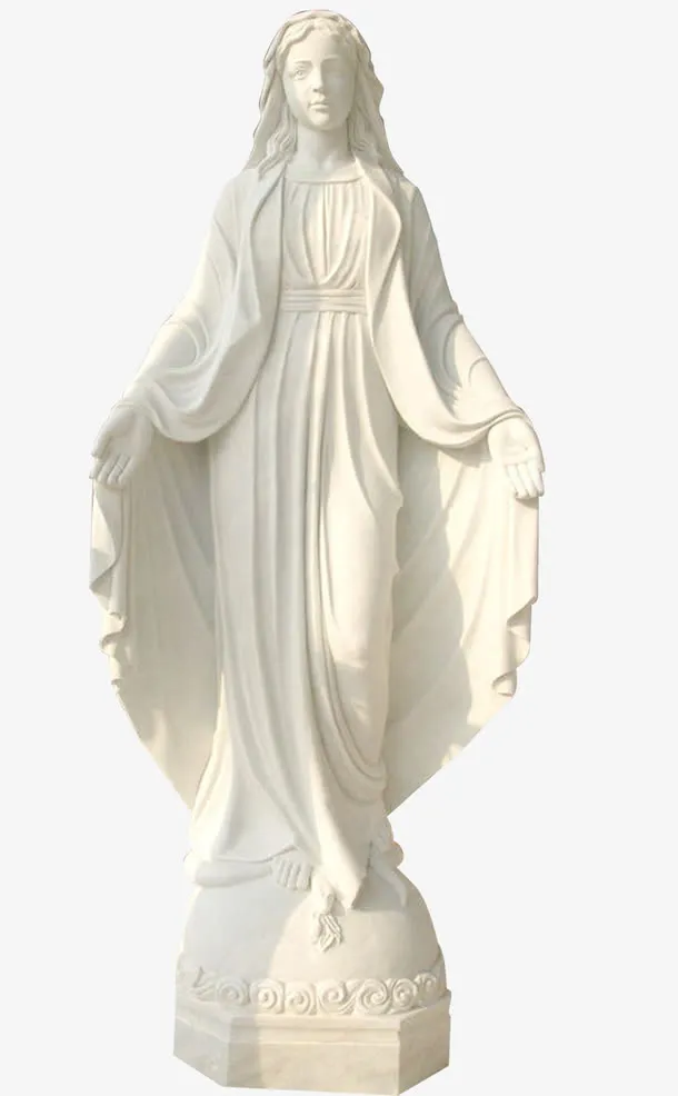 圣母石像雕塑免抠