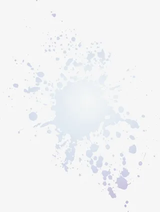 蓝色清新墨迹免抠