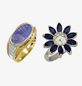 水晶钻石戒指免抠