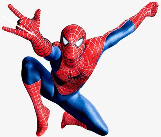 创意合成质感超级英雄蜘蛛侠免抠