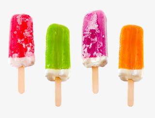 四个彩色夹心雪糕免抠