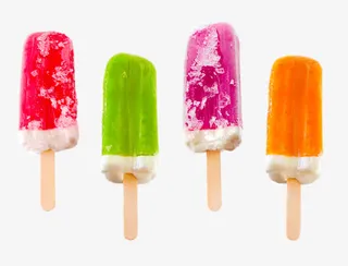 四个彩色夹心雪糕免抠