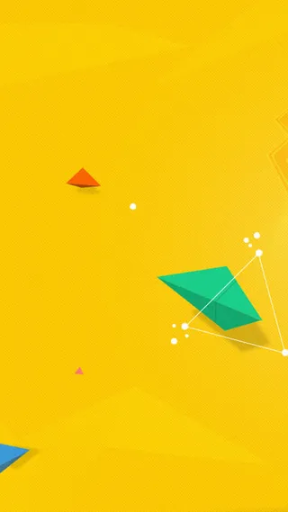 彩色立体几何H5背景高清