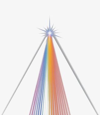 光点多彩射线免抠