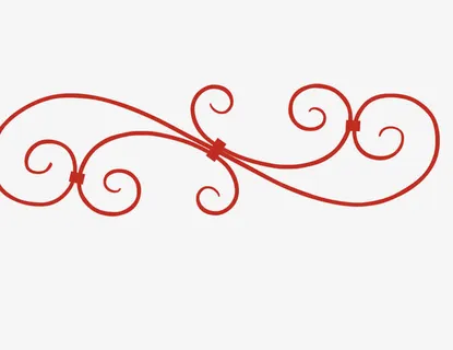 红花边边框纹理60免抠